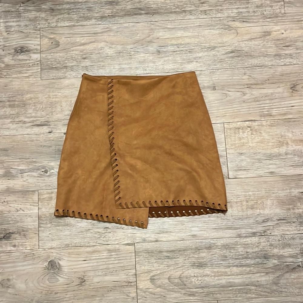 Suede Urban Outfitters mini skirt